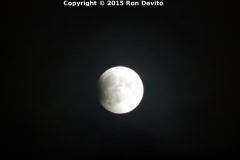 Supermoon eclipse begins. Taken at Front St. behind the SIRT train shed September 27, 2015.